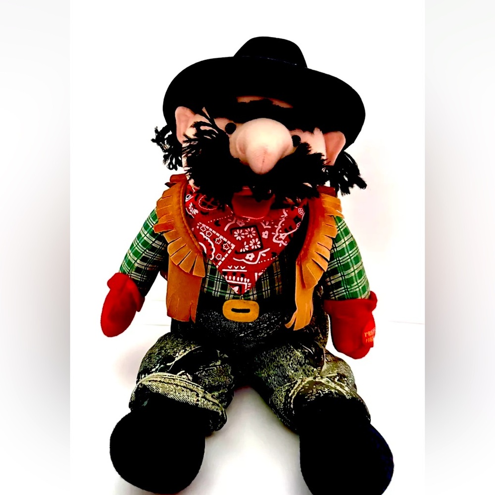 VTG CHRISTMAS Tagalongs Animated Cowboy Sings & Moves To Santa Claus Coming Town